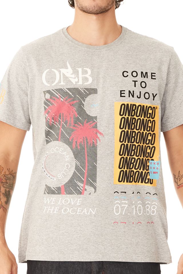 Camiseta-Onbongo-Especial-Estampada-Cinza-Mescla-Claro