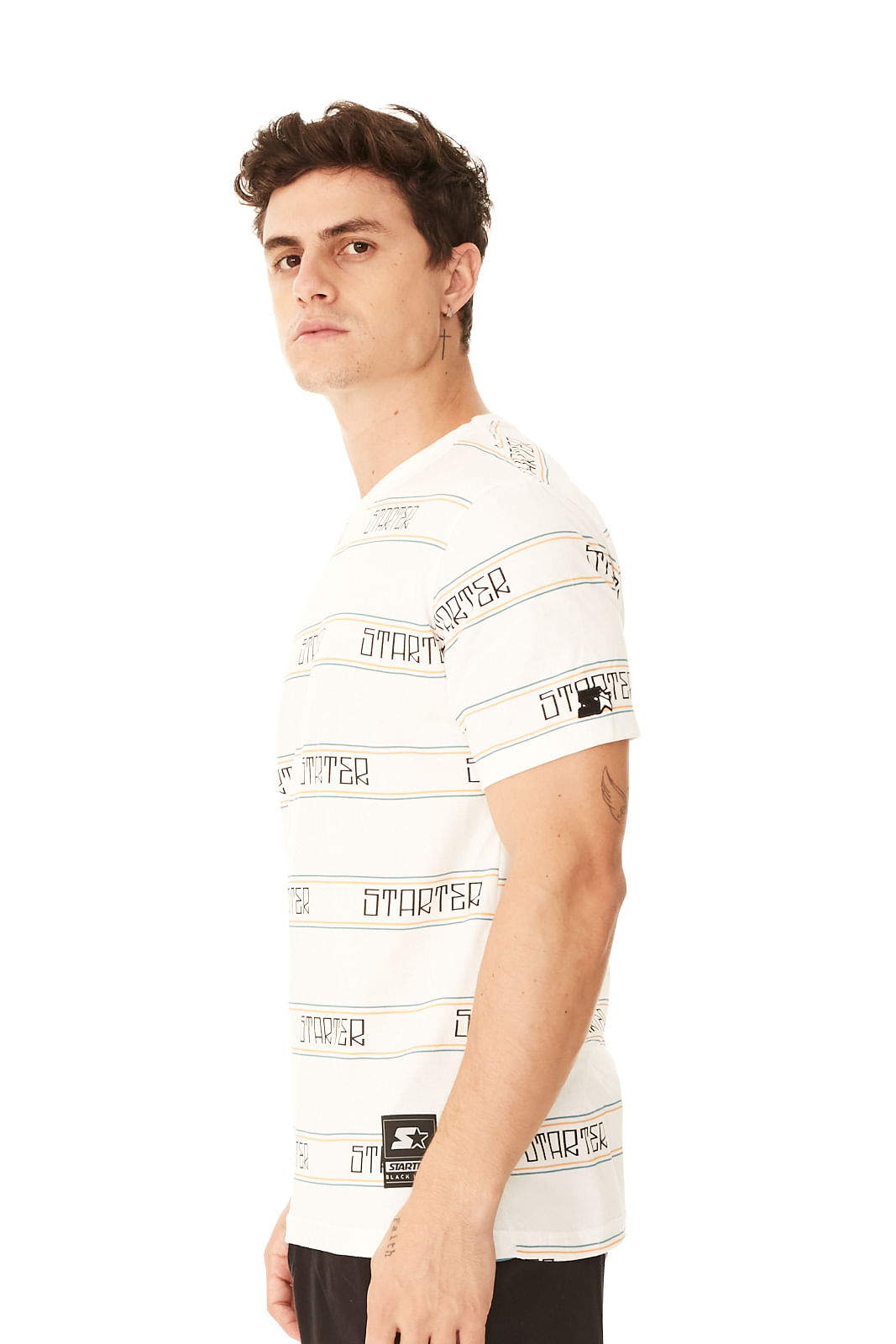 Camiseta Starter Estampada Off White