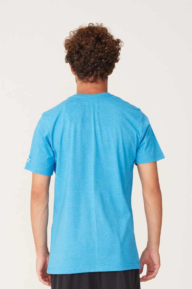 Camiseta-Starter-Mini-Logo-Black-Label-Azul-Mescla