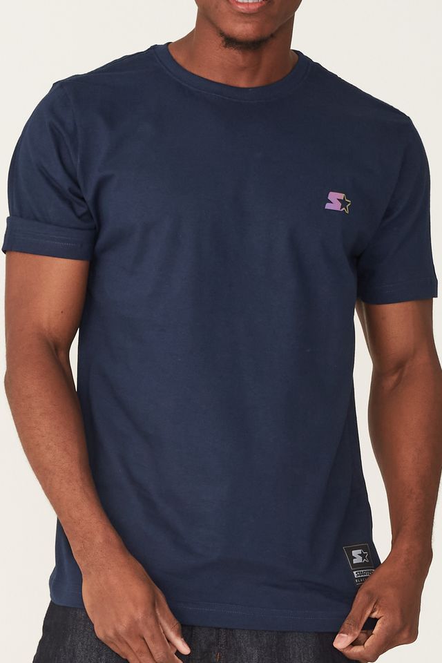 Camiseta-Starter-Mini-Logo-Black-Label-Azul-Marinho