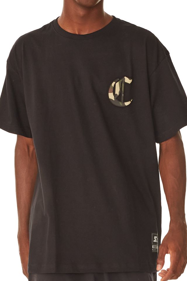 Camiseta-Starter-Plus-Size-Estampada-Compton-Preta
