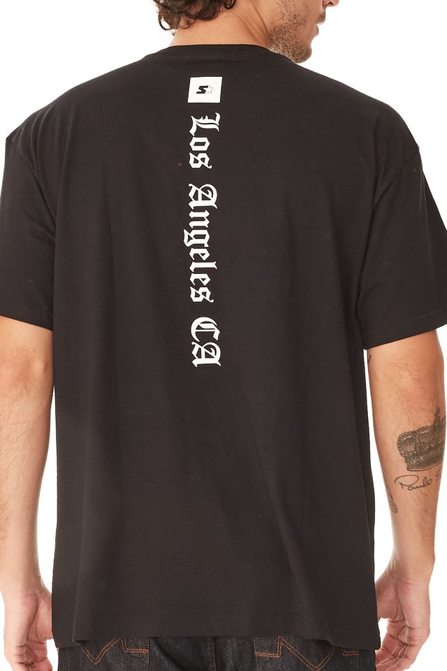 Camiseta-Starter-Plus-Size-Estampada-Compton-Preta