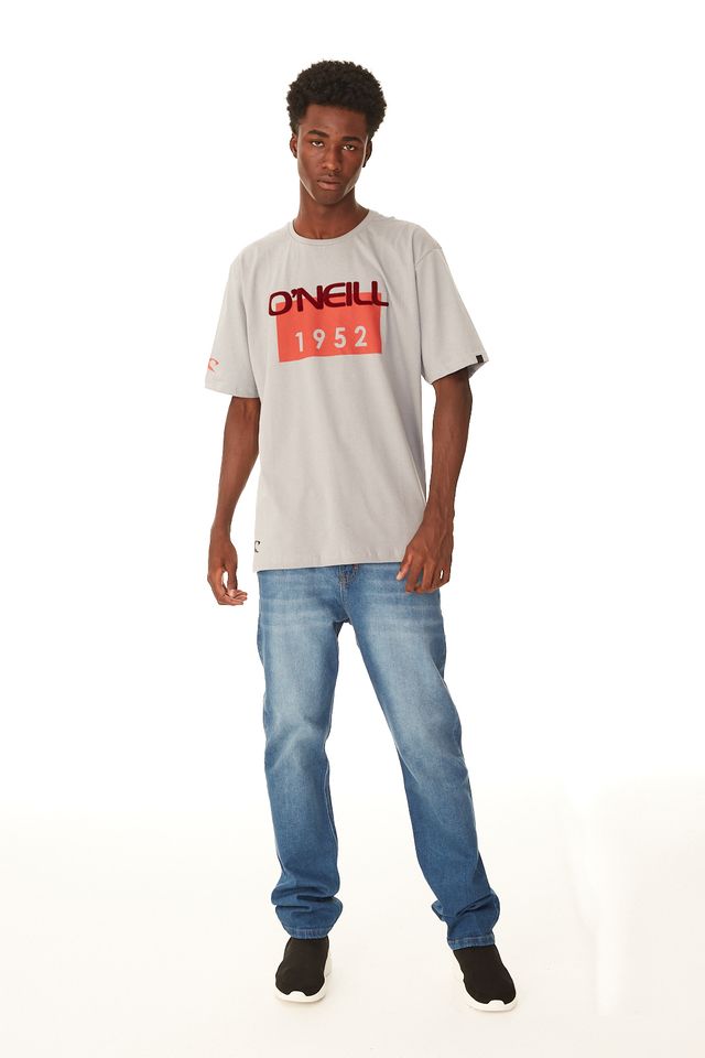 Camiseta-Oneill-Estampada-Cinza