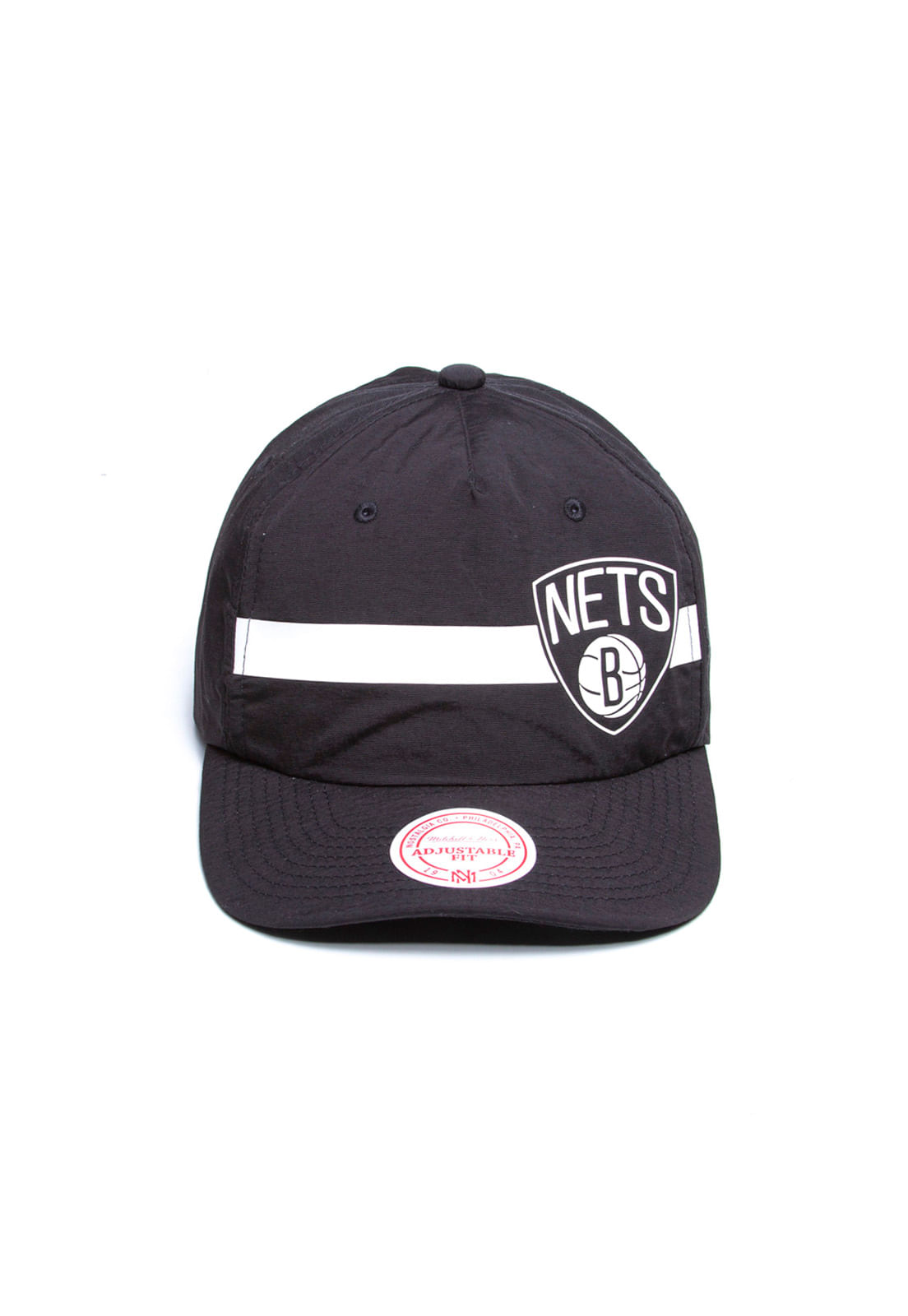 Boné Mitchell \u0026 Ness NBA Aba Curva Snapback Brooklyn Nets Preto -  MitchellAndNess