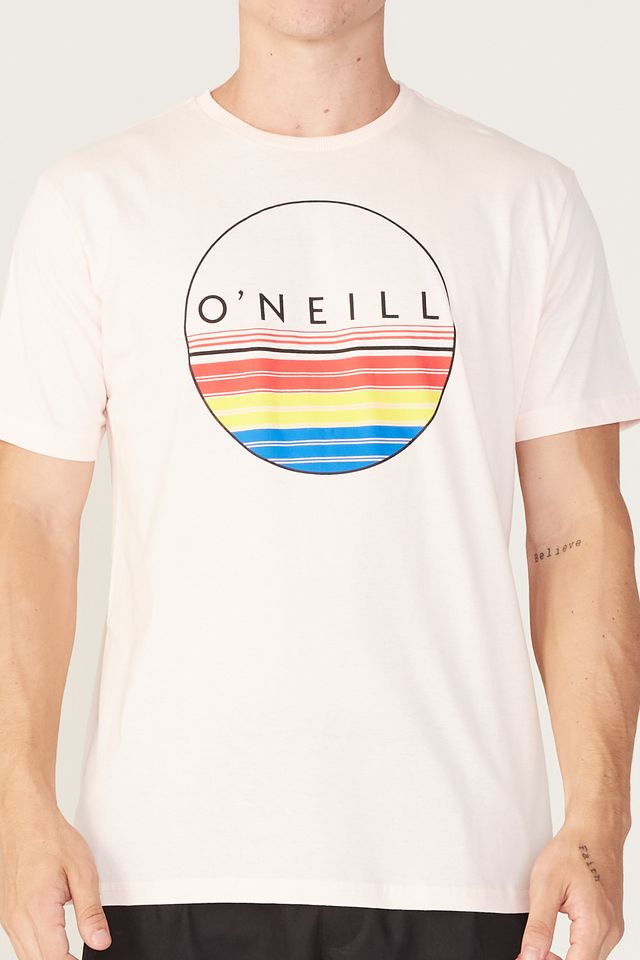 Camiseta-Oneill-Estampada-Rosa