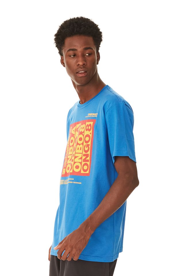 Camiseta-Onbongo-Estampada-Big-Logo-Box-Azul