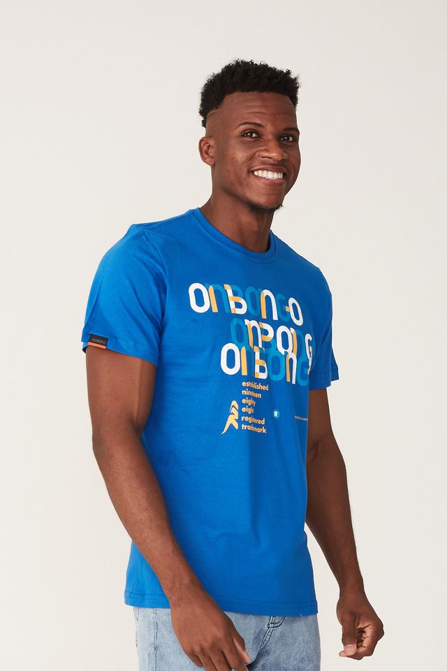 Camiseta-Onbongo-Estampada-Brand-Lettering-Azul