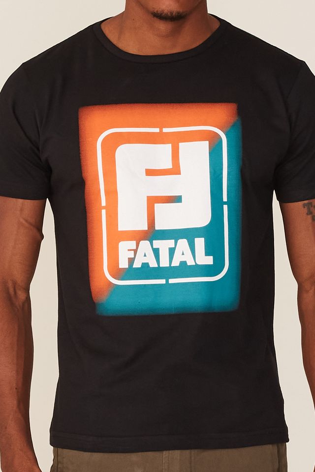 Camiseta-Fatal-Estampada-Preta