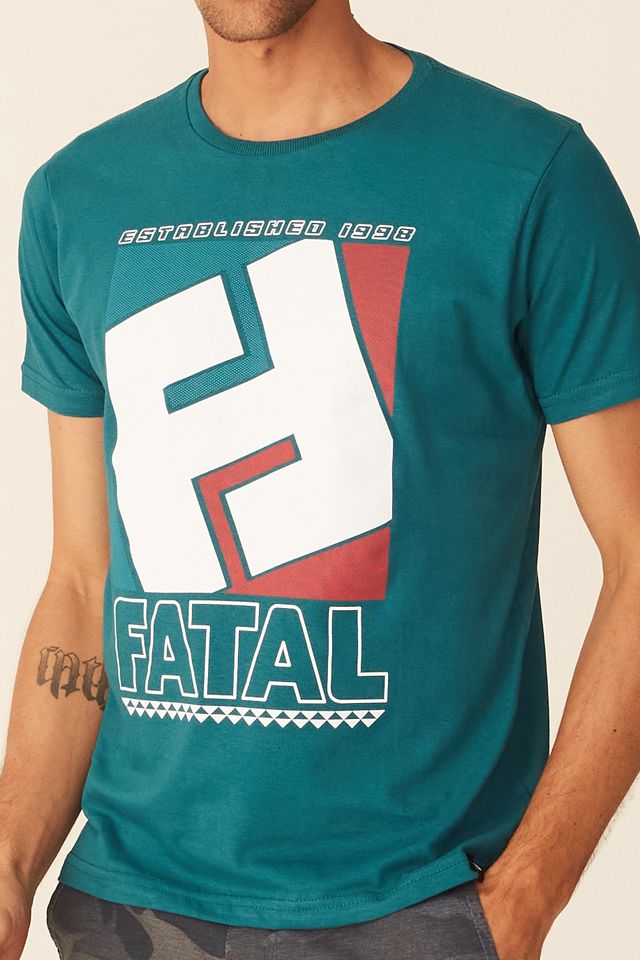 Camiseta-Fatal-Estampada-Verde