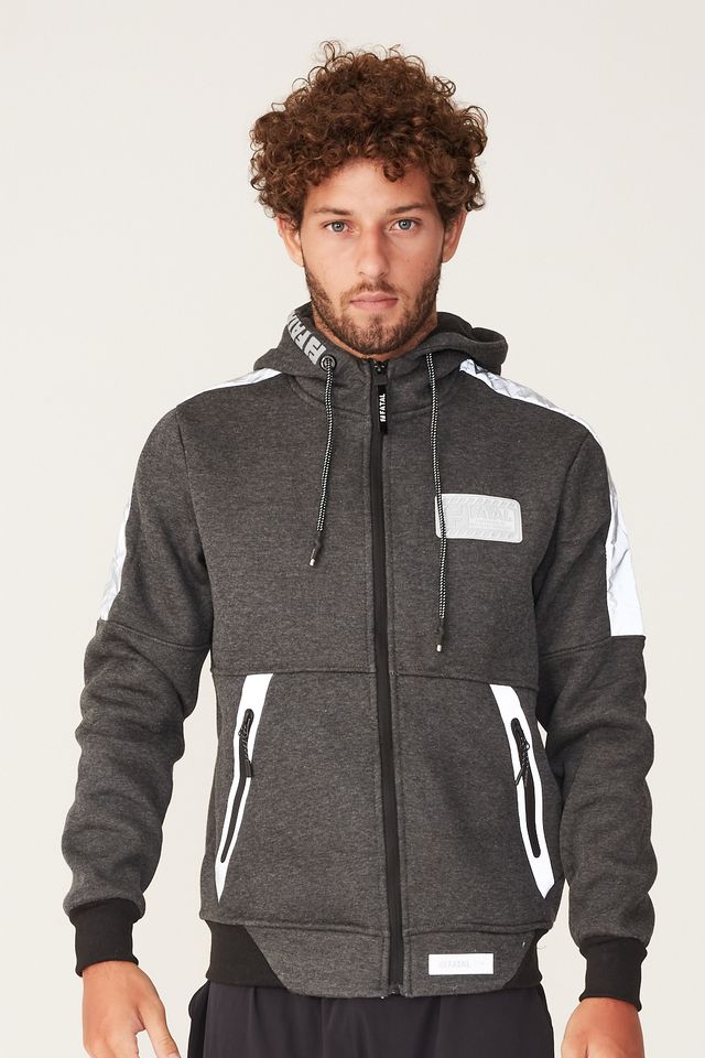 sherpa fleece moletom com capuz mens