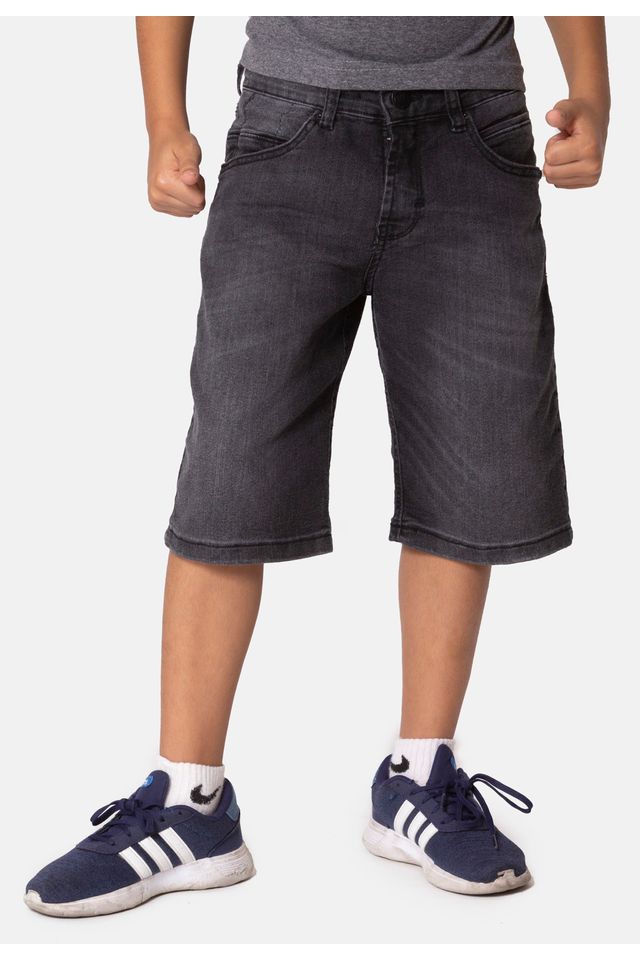 Bermuda-HD-Juvenil-Jeans-Regular-Confort-Preta