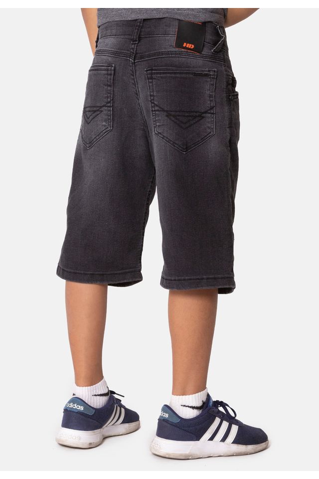 Bermuda-HD-Juvenil-Jeans-Regular-Confort-Preta
