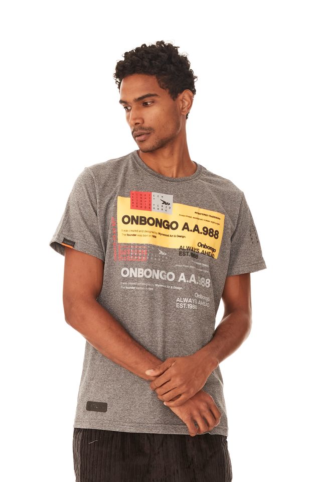 Camiseta-Onbongo-Estampada-Cinza-Mescla-Escuro
