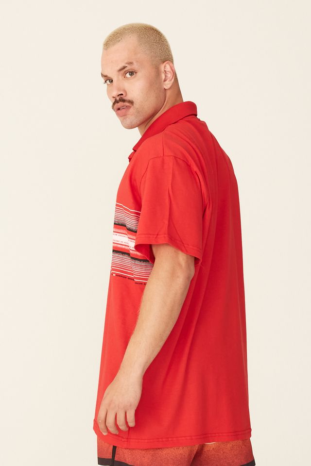 Camisa-Polo-HD-Plus-Size-Estampada-Vermelha