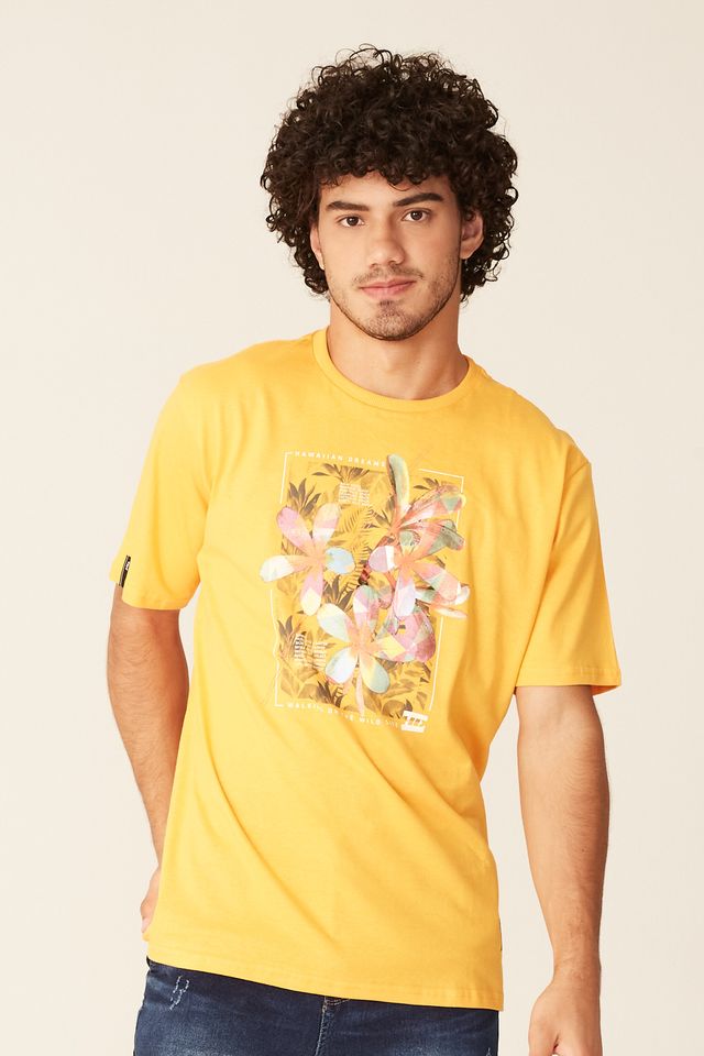 Camiseta-HD-Estampada-Wild-Side-Amarela