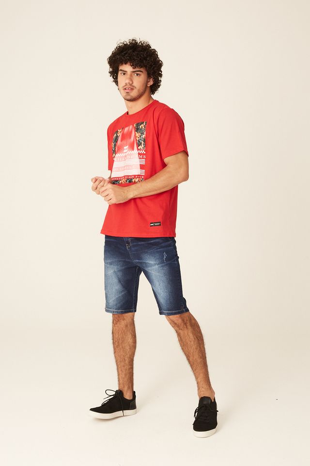 Camiseta-HD-Estampada-Surf-Apparel-Vermelha