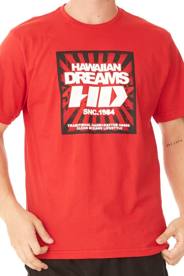 Camiseta-HD-Estampada-Clean-LifeStyle-Vermelha