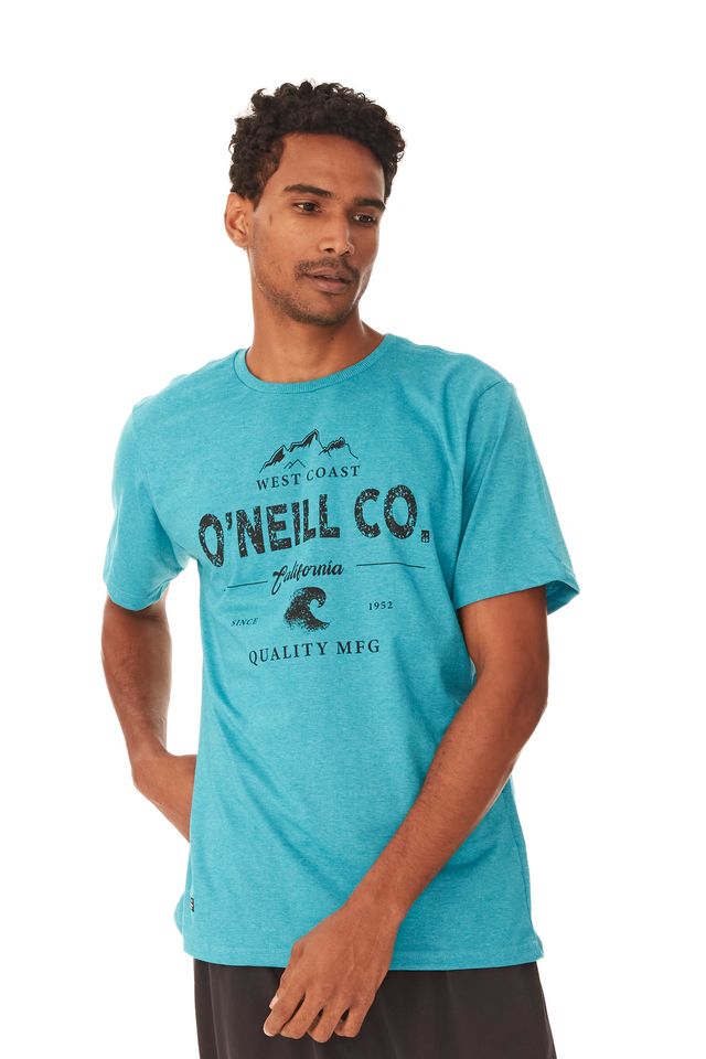 Camiseta-Oneill-Estampada-Verde-Mescla