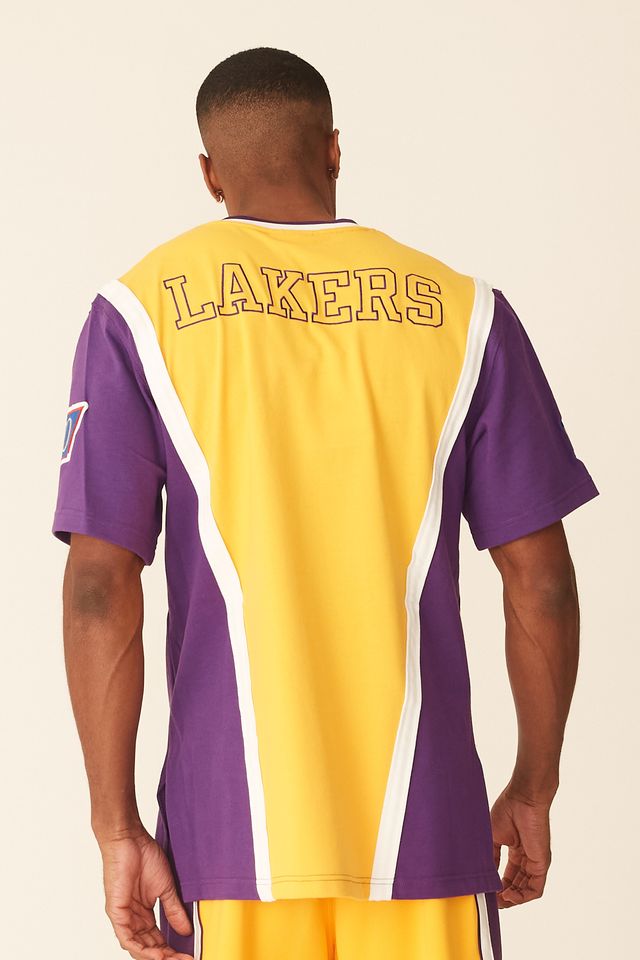 Camiseta-Mitchell---Ness-Swingman-Jersey-Los-Angeles-Lakers-Amarela