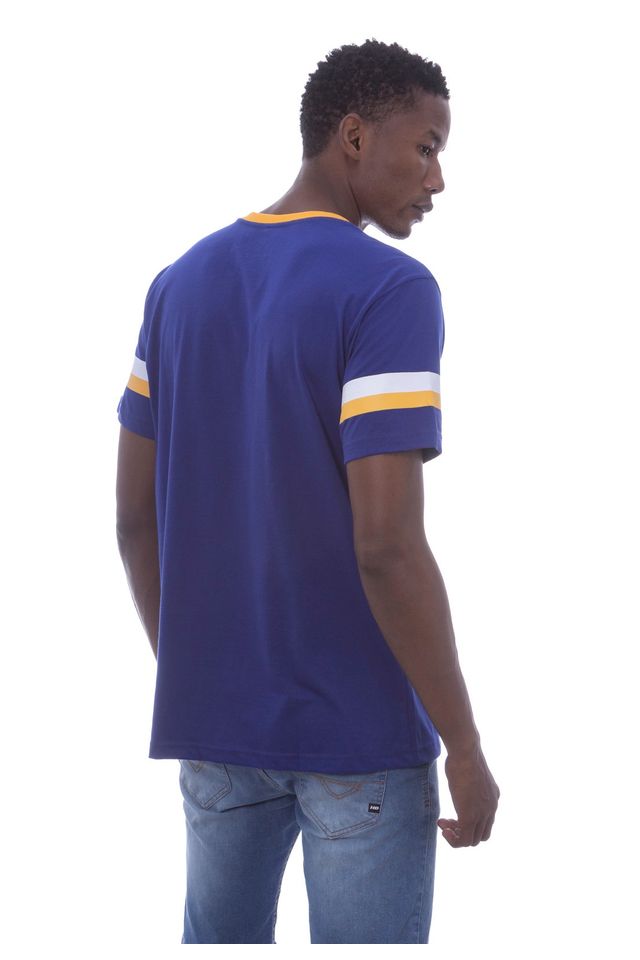 Camiseta-NBA-Estampada-Golden-State-Warriors-Casual-Azul