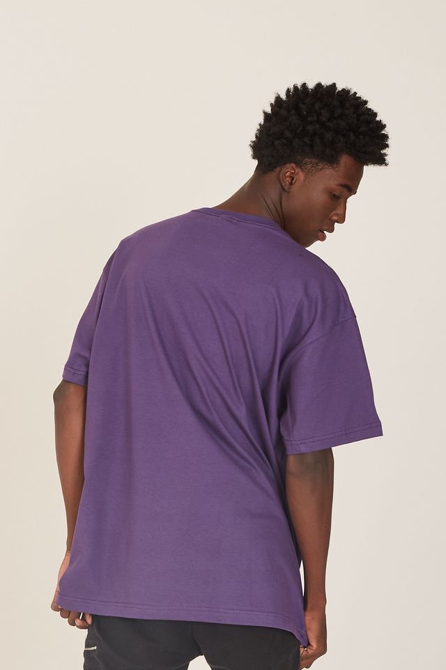 Camiseta-NBA-Plus-Size-Estampada-Los-Angeles-Lakers-Casual-Roxa