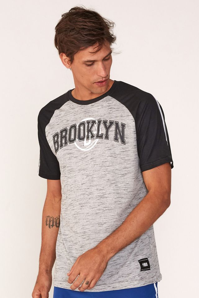 Camiseta-NBA-Especial-Brooklyn-Nets-Casual-Cinza