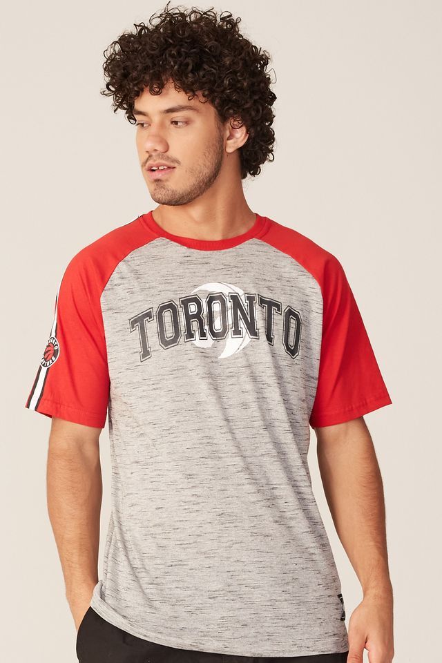 Camiseta-NBA-Especial-Toronto-Raptors-Casual-Cinza