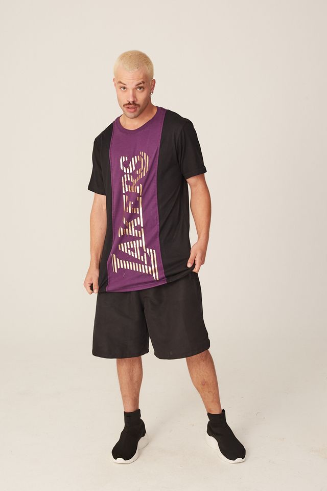 Camiseta-NBA-Especial-Los-Angeles-Lakers-Casual-Preta