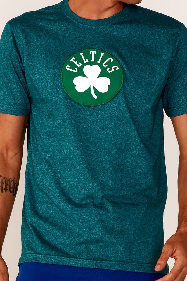 Camiseta-NBA-Especial-Boston-Celtics-Casual-Azul-Petroleo-Mescla