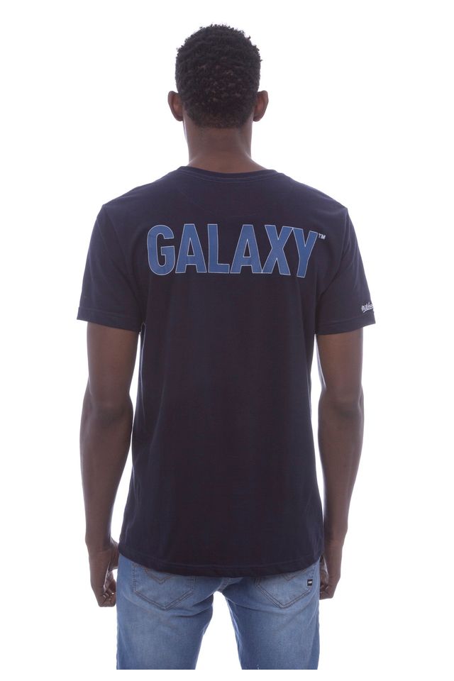 Camiseta-Mitchell---Ness-Estampada-Major-League-Soccer-Logo-Los-Angeles-Galaxy-Azul-Marinho