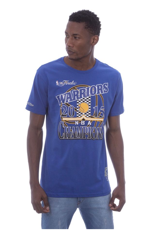 Camiseta-Mitchell---Ness-Estampada-NBA-Champion-Golden-State-Warriors-Azul