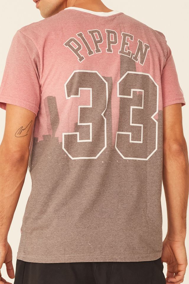 Camiseta-Mitchell---Ness-Estampada-Chicago-Bulls-Scottie-Pippen-Vermelha