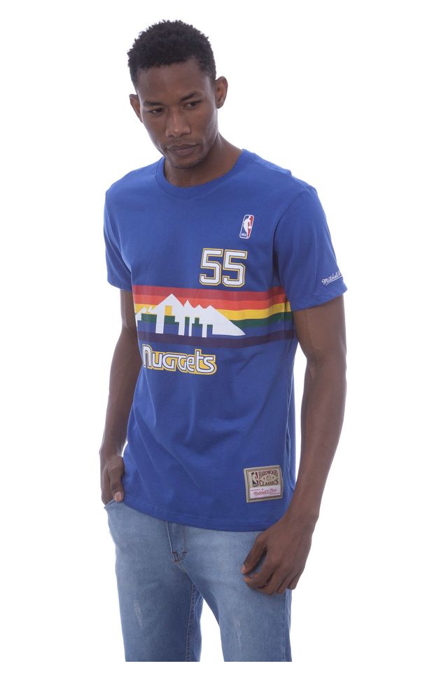 Camiseta-Mitchell---Ness-Estampada-Name-Number-Denver-Nuggets-Dikembe-Mutombo-Azul