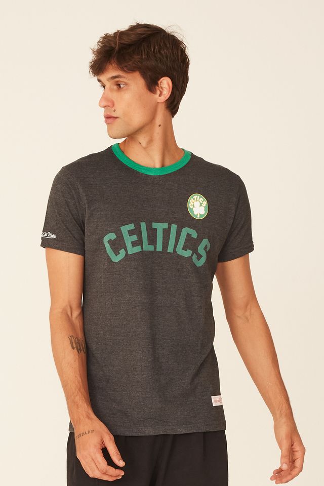 Camiseta-Mitchell---Ness-Estampada-Boston-Celtics-Cinza-Mescla-Escuro