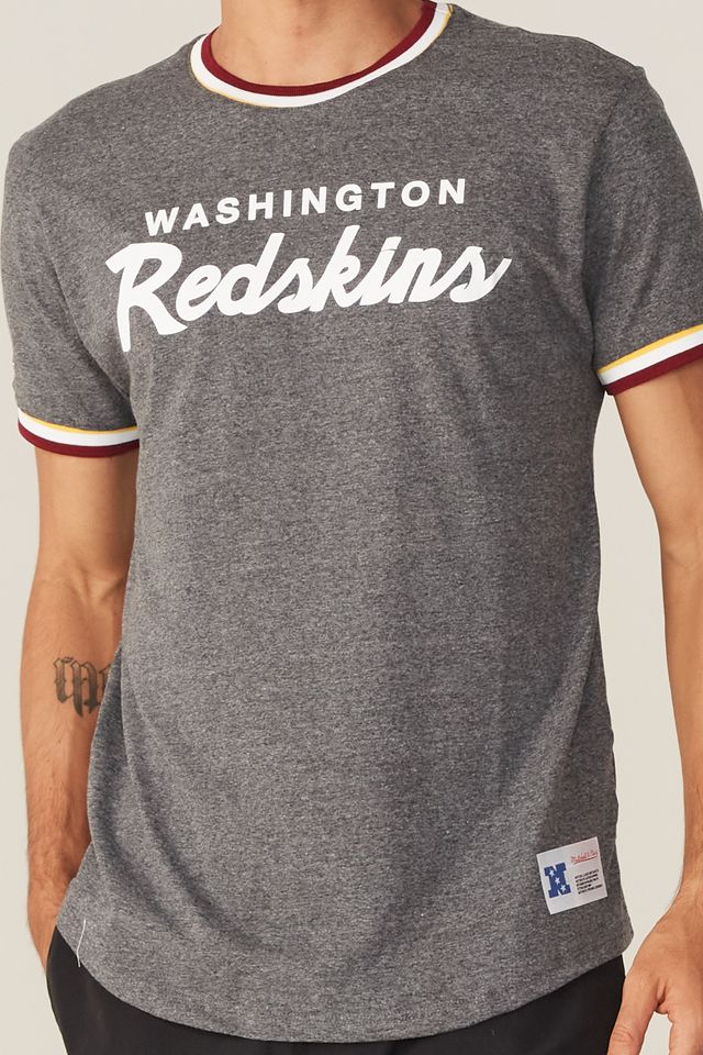 Camiseta-Mitchell---Ness-Estampada-NFL-Especial-Washington-Redskins-Cinza-Mescla-Escuro