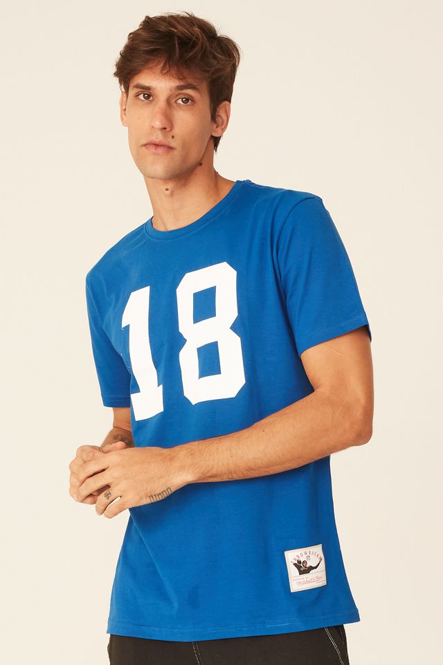 Camiseta-Mitchell---Ness-Estampada-Indiana-Colt-Peyton-Manning-Azul
