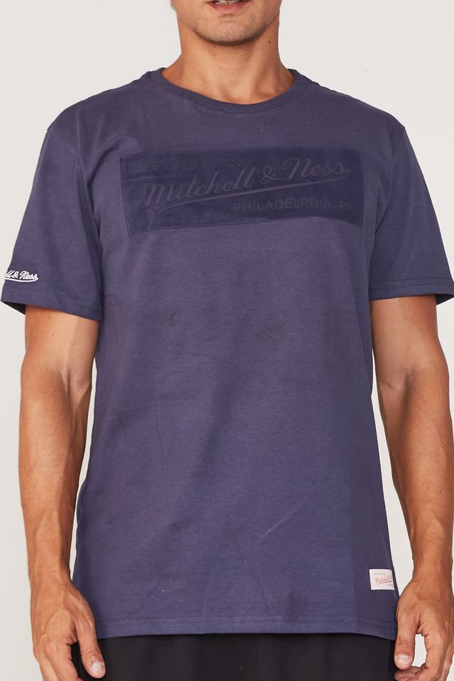 Camiseta-Mitchell---Ness-Estampada-Branding-Box-Suede-Azul-Marinho