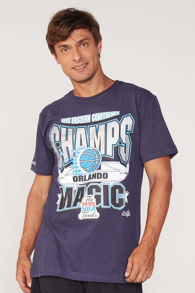 Camiseta-Mitchell---Ness-Estampada-Sportsman-Crew-Orlando-Magic-Azul-Marinho
