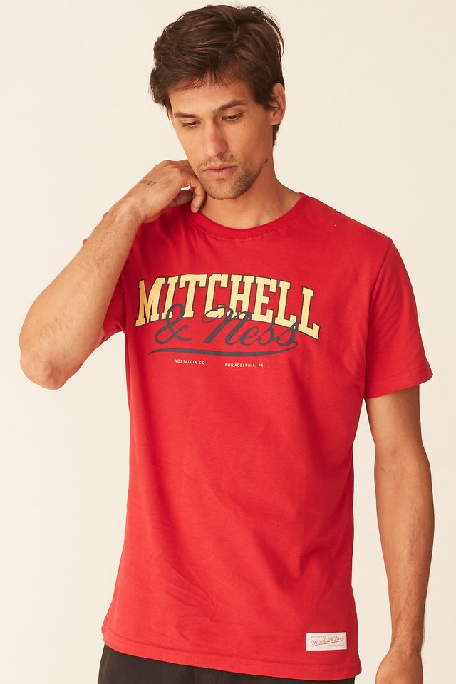 Camiseta-Mitchell---Ness-Estampada-Branding-Vermelha