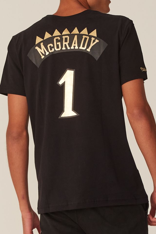Camiseta-Mitchell---Ness-Estampada-Toronto-Raptors-Tracy-McGrady-Preta