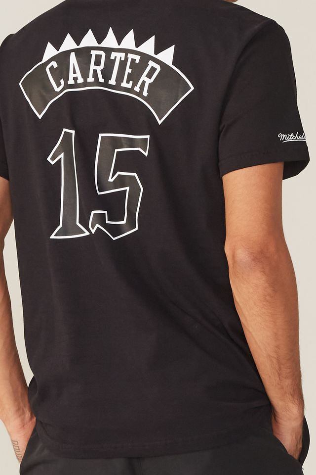Camiseta-Mitchell---Ness-Estampada-Toronto-Raptors-Vince-Carter-Preta
