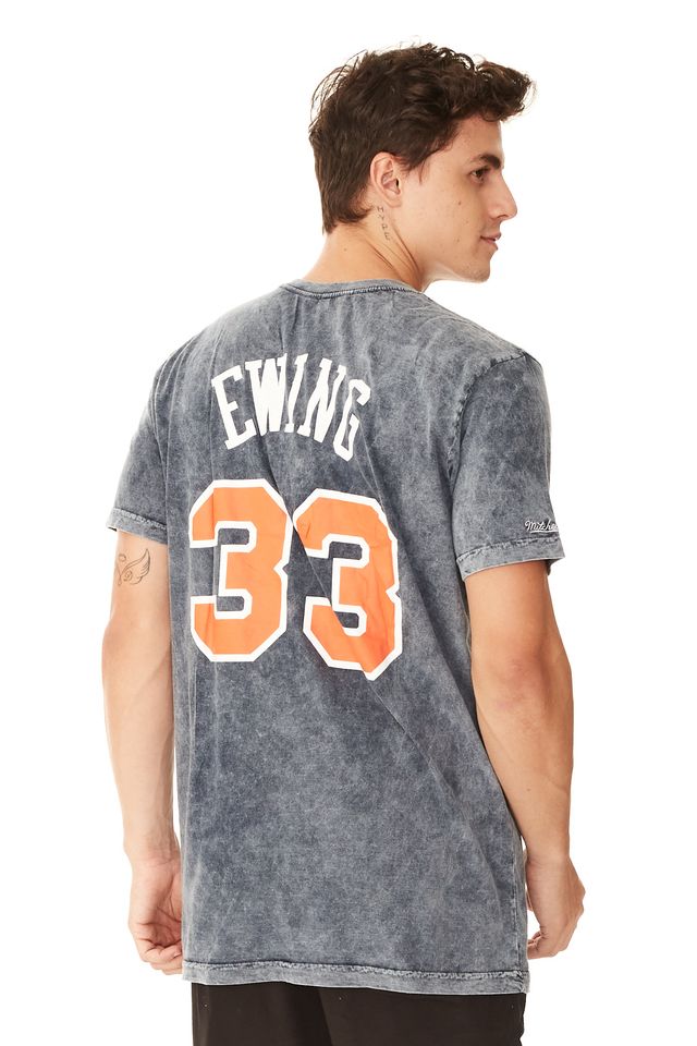 Camiseta-Mitchell---Ness-Especial-New-York-Knicks-Patrick-Ewing-Azul