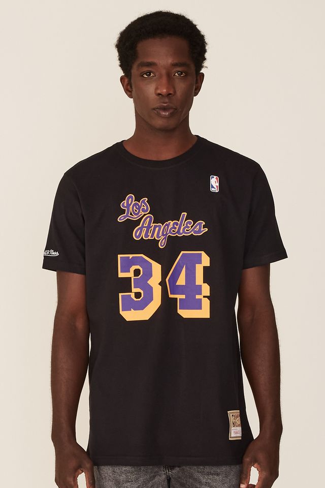 Camiseta Mitchell And Ness Especial Los Angeles Lakers Shaquile Oneal