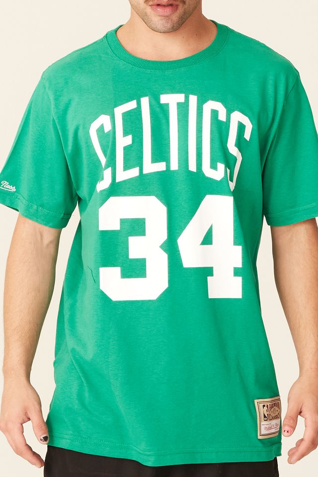 Camiseta-Mitchell---Ness-Estampada-Name-And-Number-Boston-Celtics-Paul-Pierce-Verde