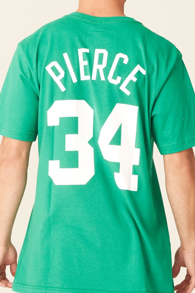 Camiseta-Mitchell---Ness-Estampada-Name-And-Number-Boston-Celtics-Paul-Pierce-Verde