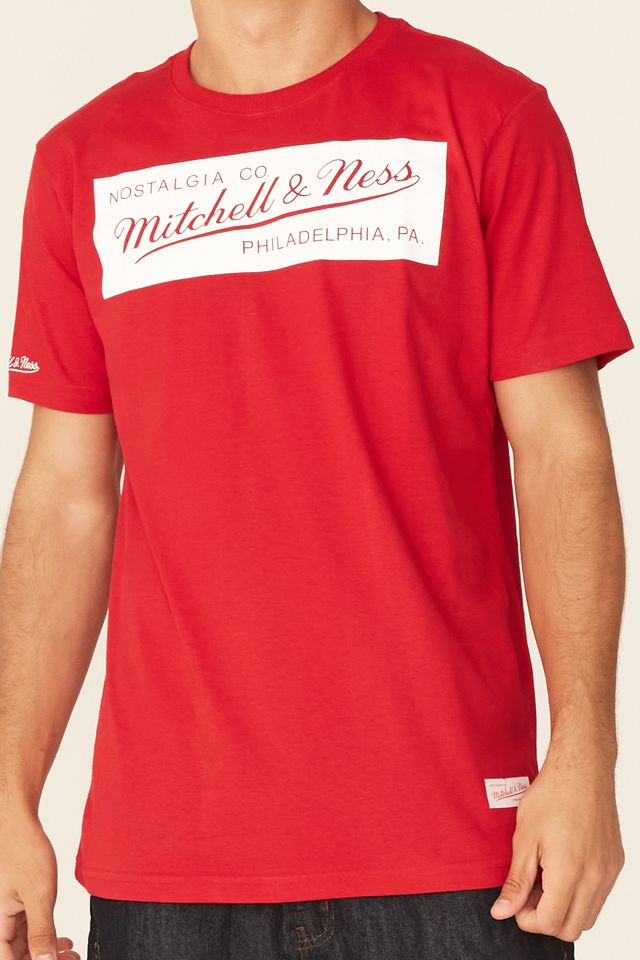 Camiseta-Mitchell---Ness-Estampada-Brand-Vermelha