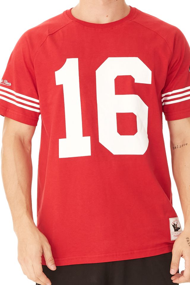 Camiseta-Mitchell---Ness-Especial-San-Francisco-49ERS-Joe-Montana-Vermelha
