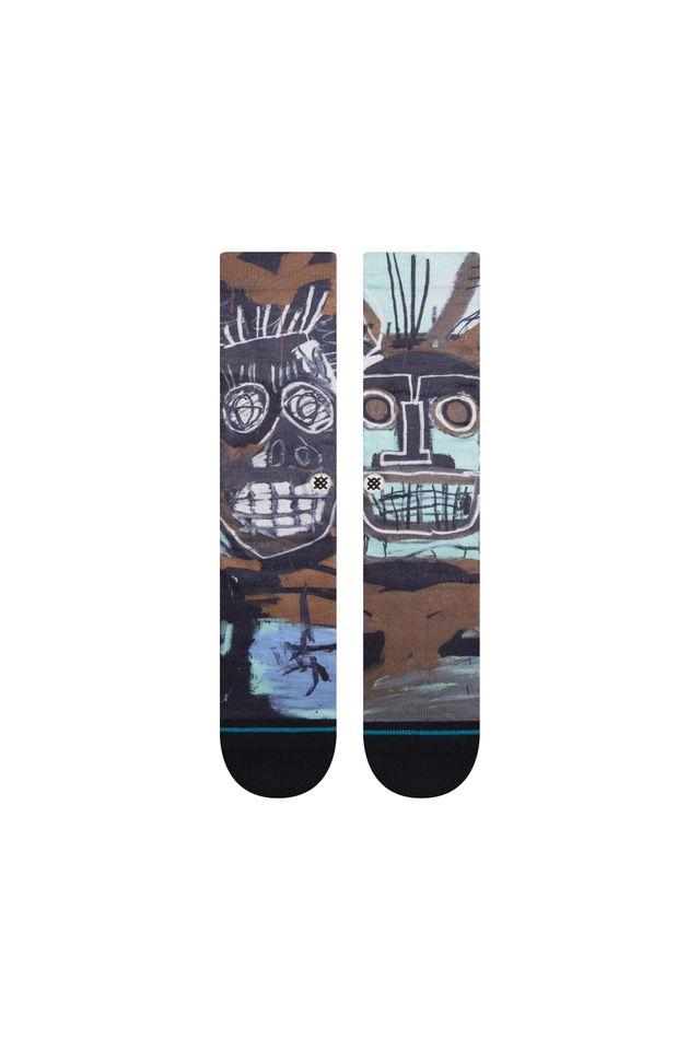 Meia-Stance-2-Heads-On-Gold--Basquiat
