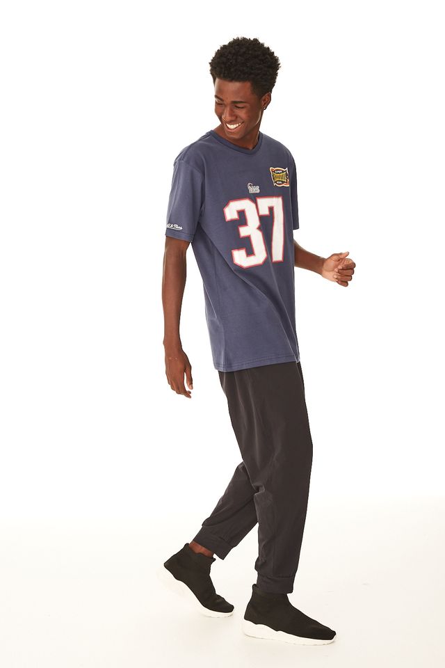 Camiseta-Mitchell---Ness-NFL-New-England-Patriots-Rodney-Harrison-Azul
