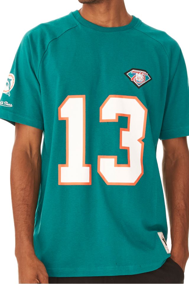 Camiseta-Mitchell---Ness-Especial-Miami-Dolphins-Dan-Marino-Verde-Mescla
